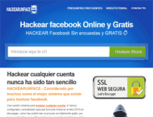 Tablet Screenshot of hackearunface.com